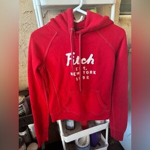 Abercrombie & Fitch Vibrant Red Hoodie sz small